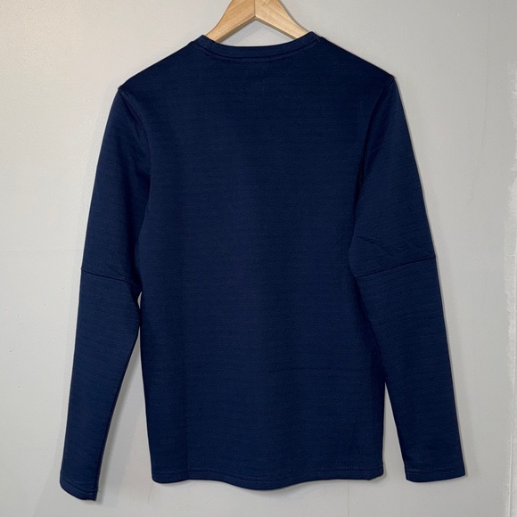 Eddie Bauer Tech Crewneck Sweatchirt - Navy Size Small - Picture 2 of 7